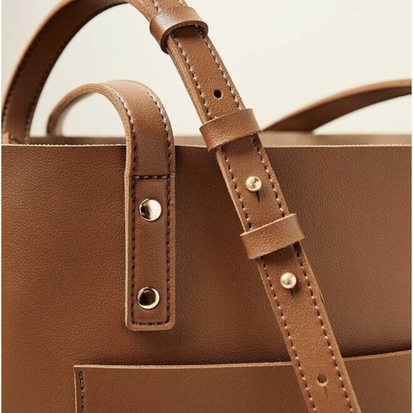 Henny + Lev Danielle VEGAN LEATHER 2-IN-1 Everyday Tote Bag w/Dust Cover NWT - Picture 6 of 16